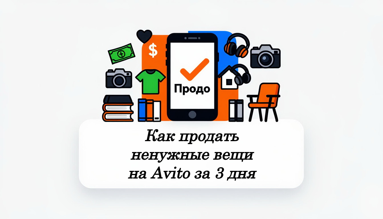 Как продать ненужные вещи на Avito за 3 дня